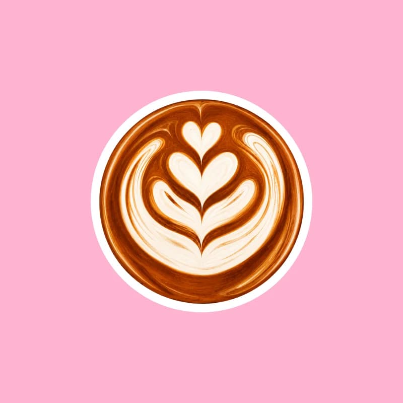 Latte s kresbou