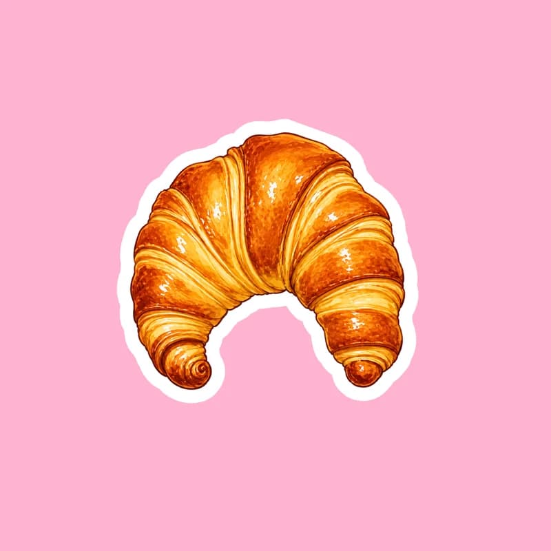 Máslový croissant